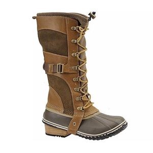 Sorel Tan Flax Conquest Carly Boot